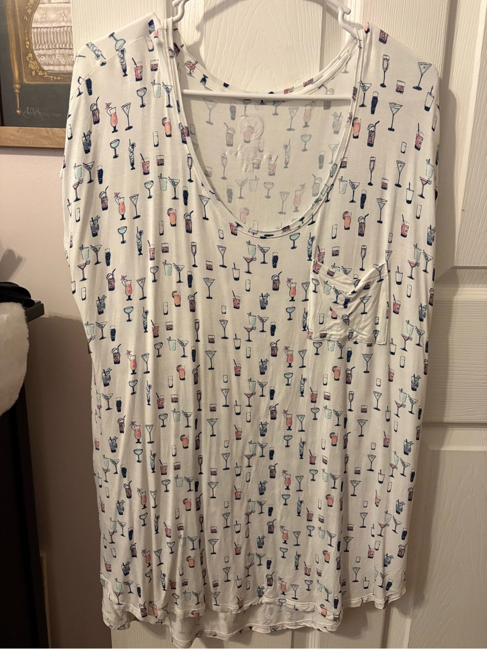 Women's Tee with Cocktail Print